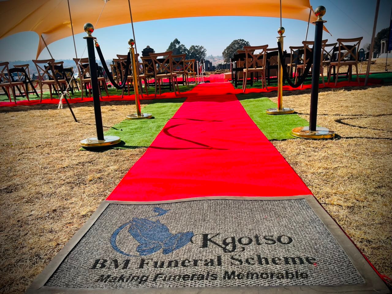 Prepared ceremony entrance